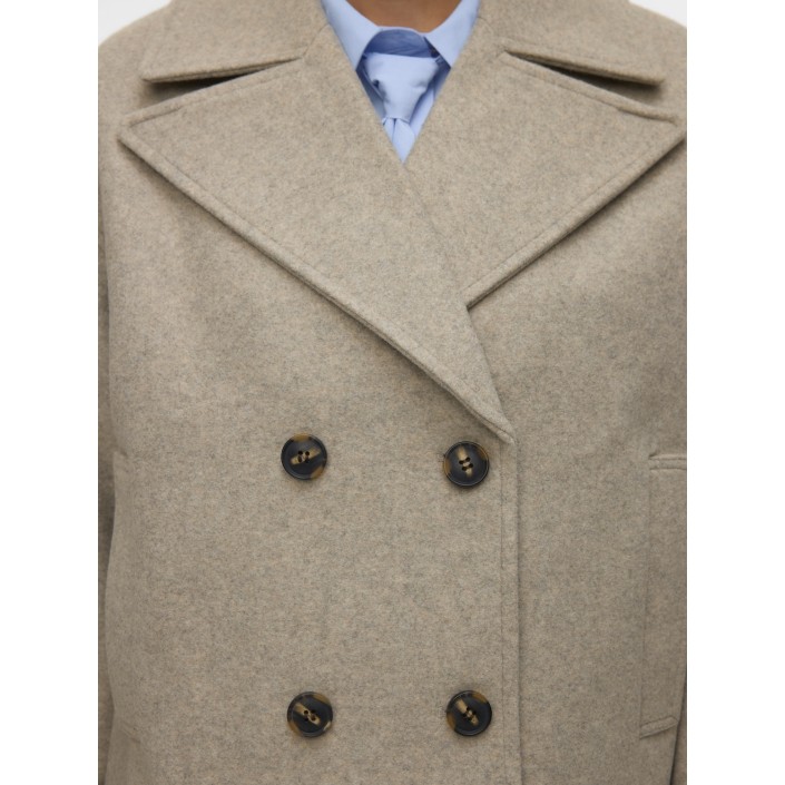 Vero Moda VMVINCELINE SHORT JACKET NOOS Silver Mink/MELANGE | Freewear VMVINCELINE SHORT JACKET NOOS - www.freewear.nl - Freewear