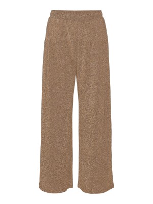 Vero Moda curve VMCHOXANNE M/W PANT JRS BTQ CUR Gold Colour/TIGERS EYE LUREX | Freewear VMCHOXANNE M/W PANT JRS BTQ CUR - www.freewear.nl - Freewear