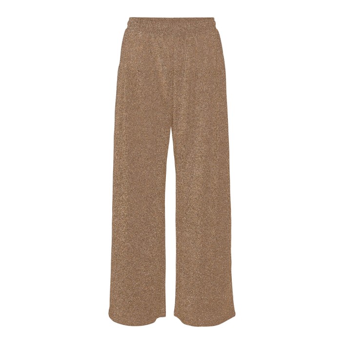 Vero Moda curve VMCHOXANNE M/W PANT JRS BTQ CUR Gold Colour/TIGERS EYE LUREX | Freewear VMCHOXANNE M/W PANT JRS BTQ CUR - www.freewear.nl - Freewear