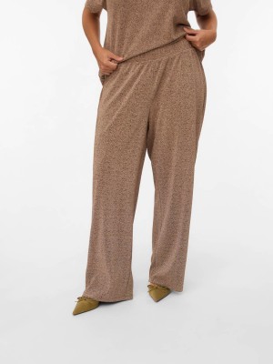 Vero Moda curve VMCHOXANNE M/W PANT JRS BTQ CUR Gold Colour/TIGERS EYE LUREX | Freewear VMCHOXANNE M/W PANT JRS BTQ CUR - www.freewear.nl - Freewear