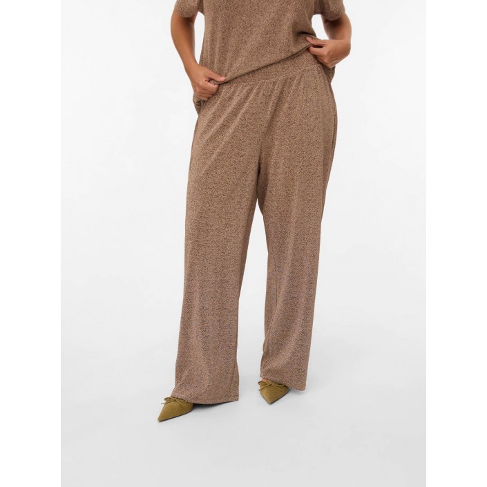 Vero Moda curve VMCHOXANNE M/W PANT JRS BTQ CUR Gold Colour/TIGERS EYE LUREX | Freewear VMCHOXANNE M/W PANT JRS BTQ CUR - www.freewear.nl - Freewear