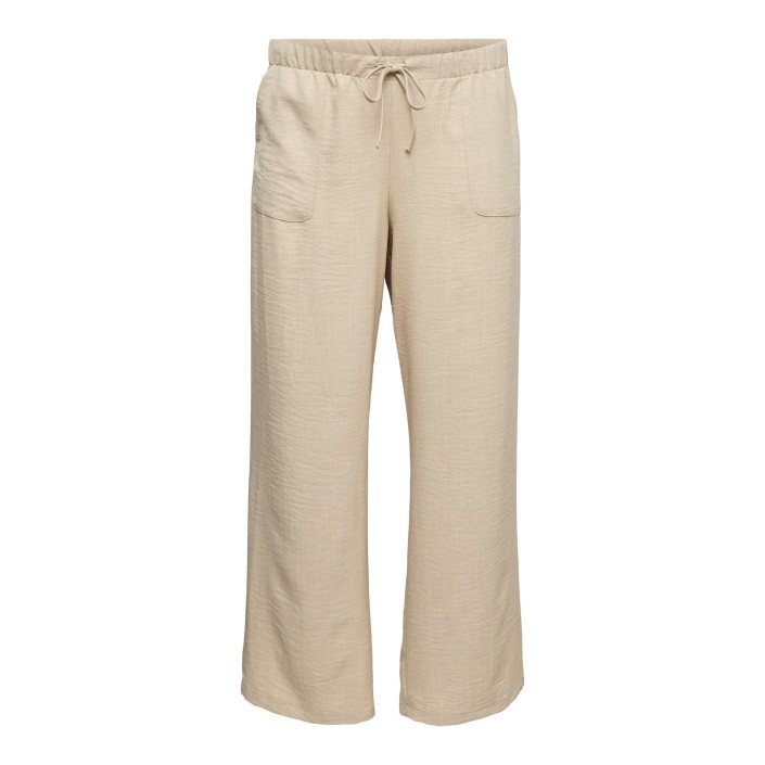 Vero Moda VMCMELANEY HW LOOSE PANT WVN CUR Overcast/Melange | Freewear VMCMELANEY HW LOOSE PANT WVN CUR - www.freewear.nl - Freewear