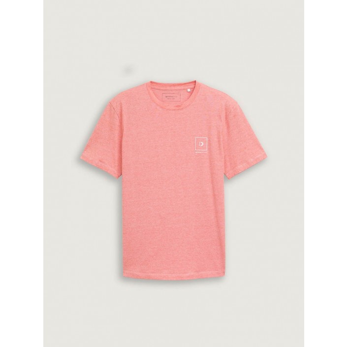 Tom Tailor rounded melange t-shirt 37597 | Freewear rounded melange t-shirt - www.freewear.nl - Freewear