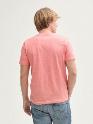 Tom Tailor rounded melange t-shirt 37597 | Freewear rounded melange t-shirt - www.freewear.nl - Freewear