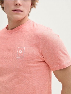 Tom Tailor rounded melange t-shirt 37597 | Freewear rounded melange t-shirt - www.freewear.nl - Freewear