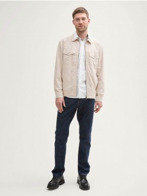 Tom Tailor linen shirt jacket 34616 | Freewear linen shirt jacket - www.freewear.nl - Freewear