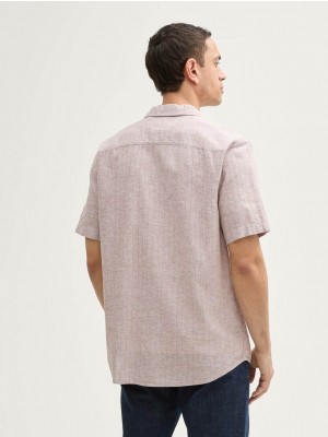 Tom Tailor structured cotton linen shirt 37203 | Freewear structured cotton linen shirt - www.freewear.nl - Freewear