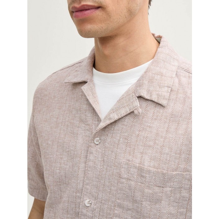 Tom Tailor structured cotton linen shirt 37203 | Freewear structured cotton linen shirt - www.freewear.nl - Freewear