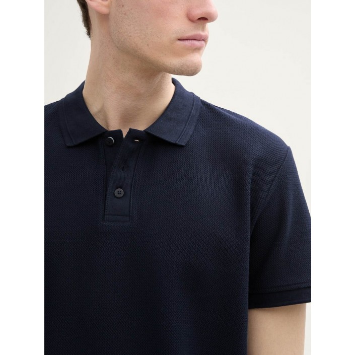 Tom Tailor structured polo 10668 | Freewear structured polo - www.freewear.nl - Freewear