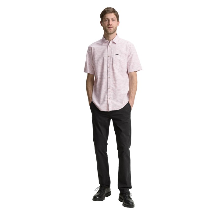 Tom Tailor Structured shirt orange irregular | Freewear Structured shirt - www.freewear.nl - Freewear