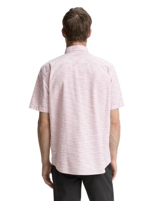 Tom Tailor Structured shirt orange irregular | Freewear Structured shirt - www.freewear.nl - Freewear