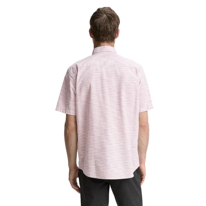 Tom Tailor Structured shirt orange irregular | Freewear Structured shirt - www.freewear.nl - Freewear