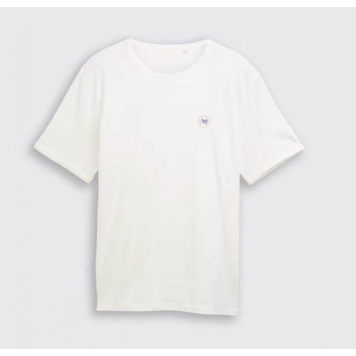 Tom Tailor Printed T-shirt Ecru | Freewear Printed T-shirt - www.freewear.nl - Freewear