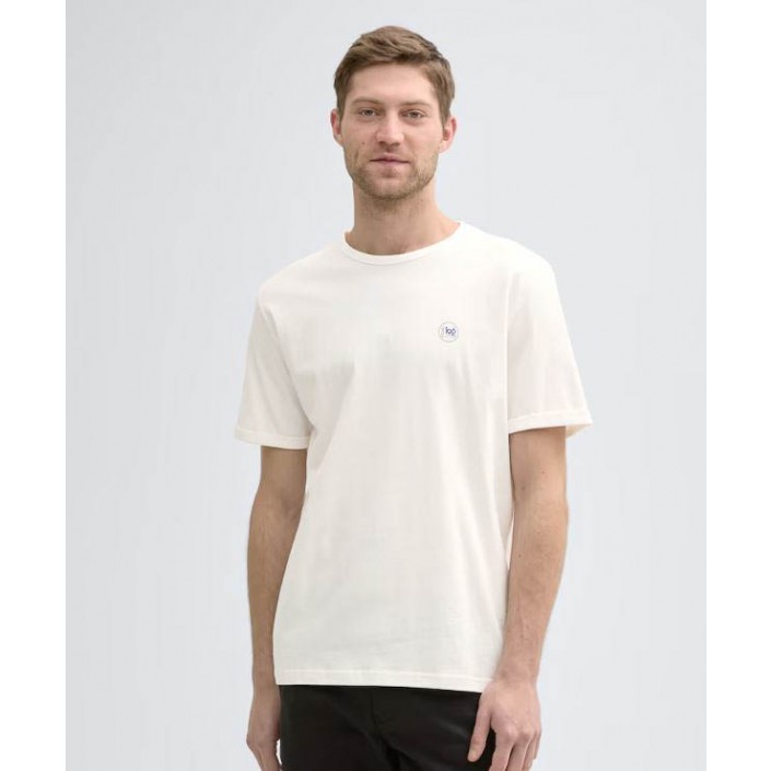Tom Tailor Printed T-shirt Ecru | Freewear Printed T-shirt - www.freewear.nl - Freewear