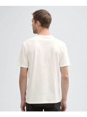 Tom Tailor Printed T-shirt Ecru | Freewear Printed T-shirt - www.freewear.nl - Freewear