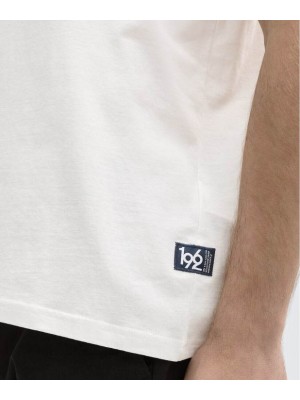 Tom Tailor Printed T-shirt Ecru | Freewear Printed T-shirt - www.freewear.nl - Freewear