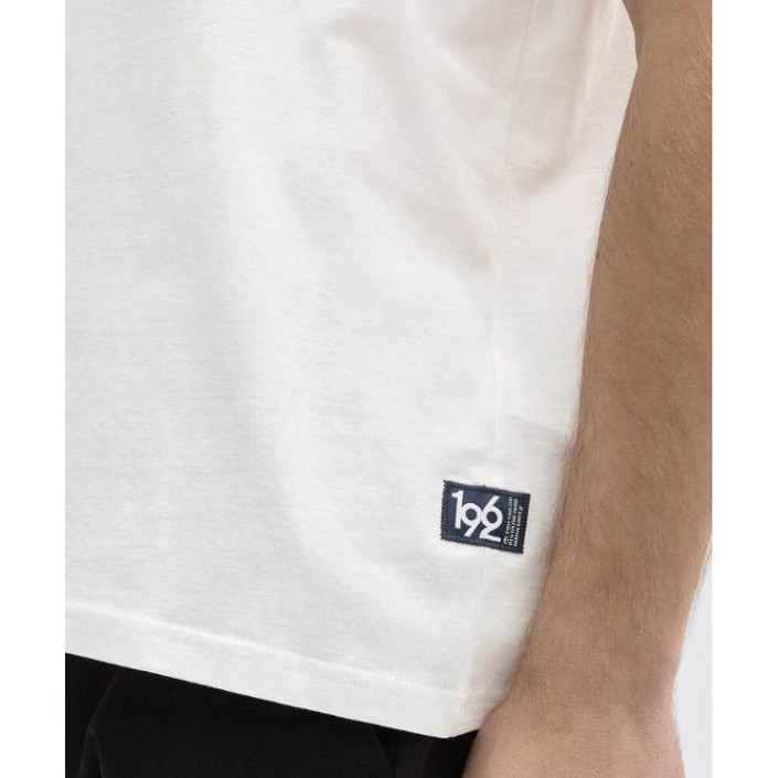 Tom Tailor Printed T-shirt Ecru | Freewear Printed T-shirt - www.freewear.nl - Freewear
