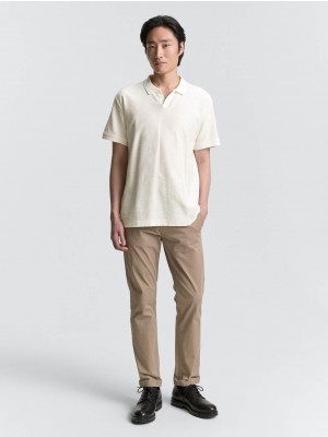 Tom Tailor structured polo off white | Freewear structured polo - www.freewear.nl - Freewear