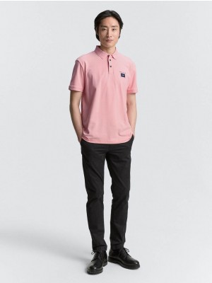 Tom Tailor Detailed polo blush pink | Freewear Detailed polo - www.freewear.nl - Freewear