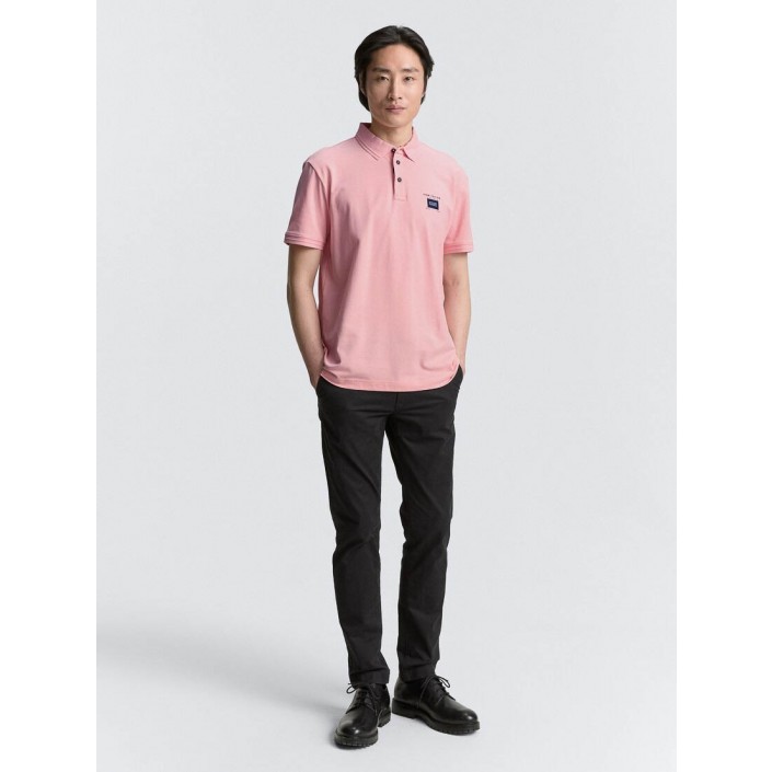 Tom Tailor Detailed polo blush pink | Freewear Detailed polo - www.freewear.nl - Freewear