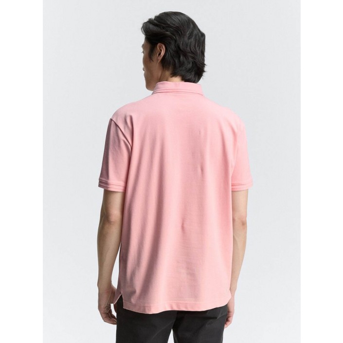 Tom Tailor Detailed polo blush pink | Freewear Detailed polo - www.freewear.nl - Freewear