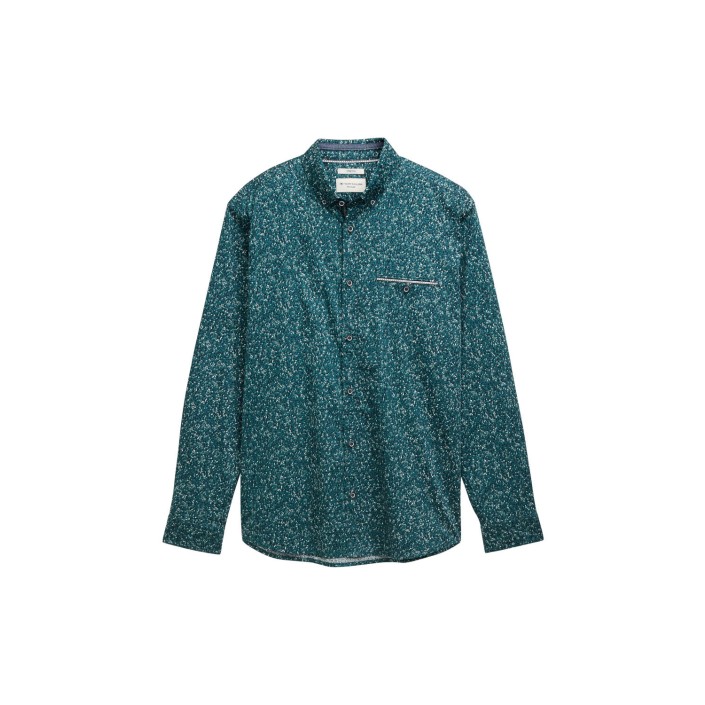 Tom Tailor Colorful printed shirt green design | Freewear Colorful printed shirt - www.freewear.nl - Freewear