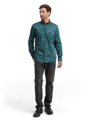 Tom Tailor Colorful printed shirt green design | Freewear Colorful printed shirt - www.freewear.nl - Freewear