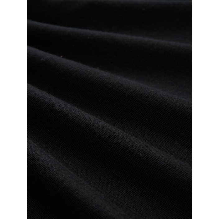 Tom Tailor Merino Wool Knit Polo black | Freewear Merino Wool Knit Polo - www.freewear.nl - Freewear