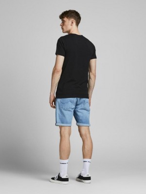 Jack & Jones:JACK&JONES ESSENTIALS JJEBASIC O-NECK TEE S/S NOOS BLACK | Freewear JJEBASIC O-NECK TEE S/S NOOS - www.freewear.nl - Freewear