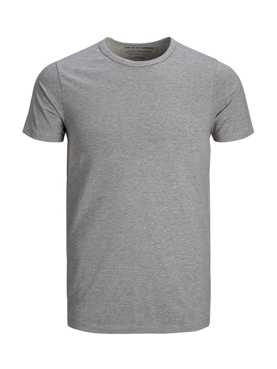 Jack and Jones T-shirt Lichtgrijs C-Neck Casual - L