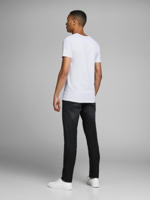 Jack & Jones:JACK&JONES ESSENTIALS JJEBASIC V-NECK TEE S/S NOOS OPT WHITE | Freewear JJEBASIC V-NECK TEE S/S NOOS - www.freewear.nl - Freewear