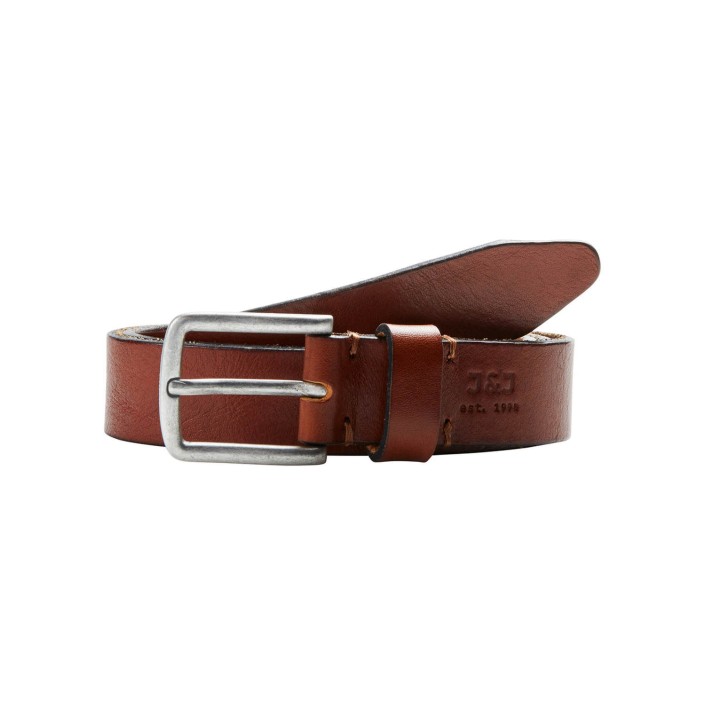 JACK&JONES ORIGINALS JACLEE LEATHER BELT NOOS Mocha Bisque | Freewear JACLEE LEATHER BELT NOOS - www.freewear.nl - Freewear