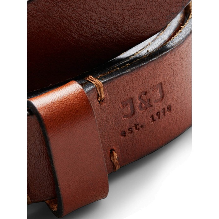 JACK&JONES ORIGINALS JACLEE LEATHER BELT NOOS Mocha Bisque | Freewear JACLEE LEATHER BELT NOOS - www.freewear.nl - Freewear