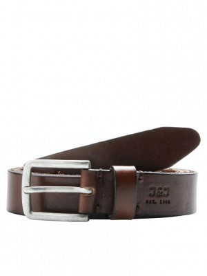 JACK&JONES ORIGINALS JACLEE LEATHER BELT NOOS Black Coffee | Freewear JACLEE LEATHER BELT NOOS - www.freewear.nl - Freewear