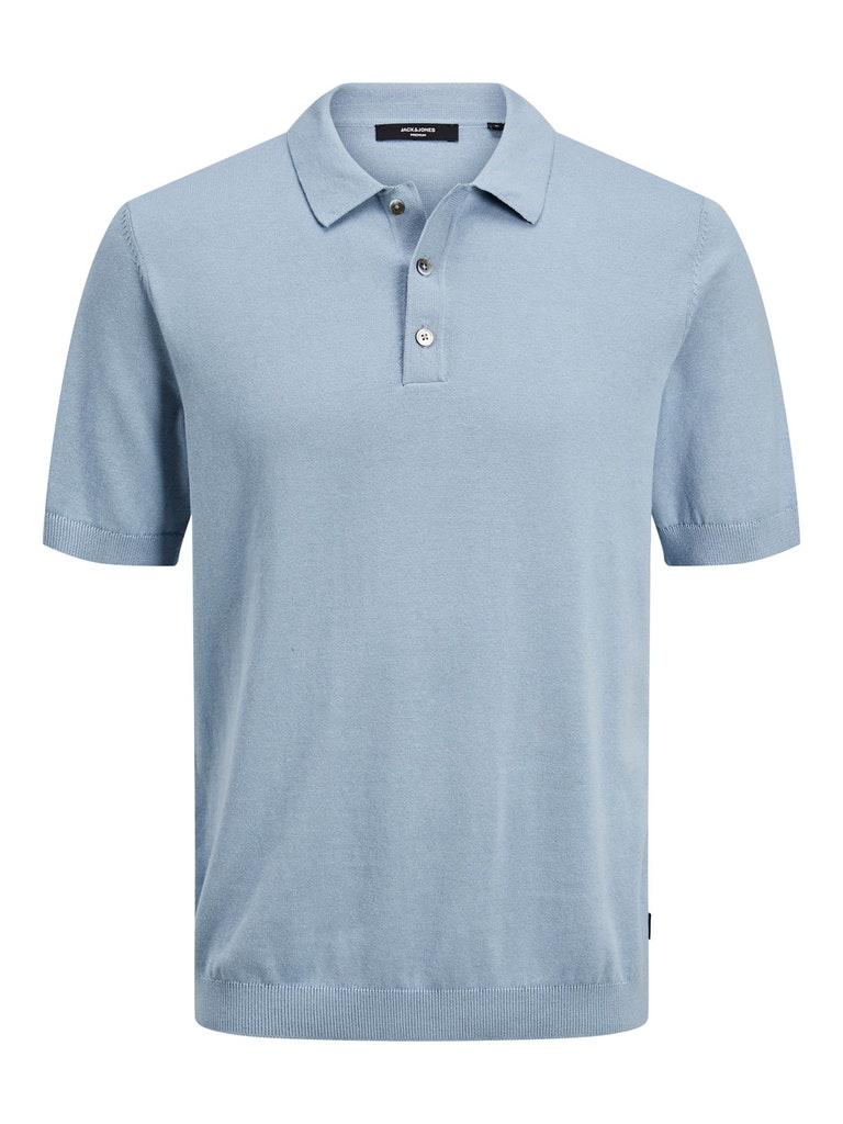 Jack & Jones Poloshirt Jprblaigor Knit Polo S/s Sn 12136090 Ashley Blue Mannen Maat - L