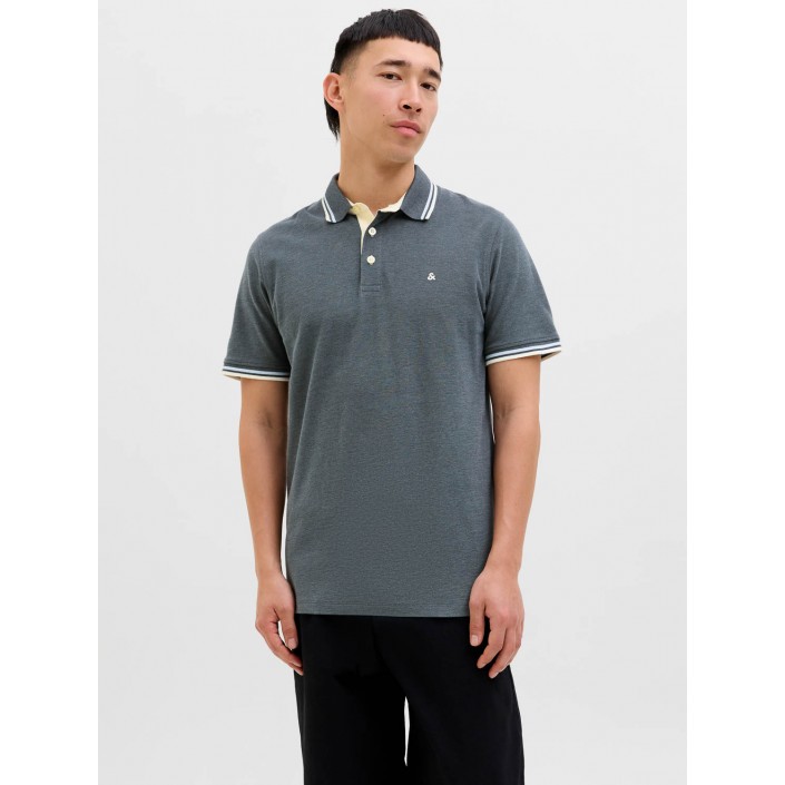 Jack & Jones:JACK&JONES ESSENTIALS JJEPAULOS POLO SS NOOS Stormy Weather/PLAY | Freewear JJEPAULOS POLO SS NOOS - www.freewear.nl - Freewear