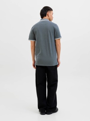 Jack & Jones:JACK&JONES ESSENTIALS JJEPAULOS POLO SS NOOS Stormy Weather/PLAY | Freewear JJEPAULOS POLO SS NOOS - www.freewear.nl - Freewear