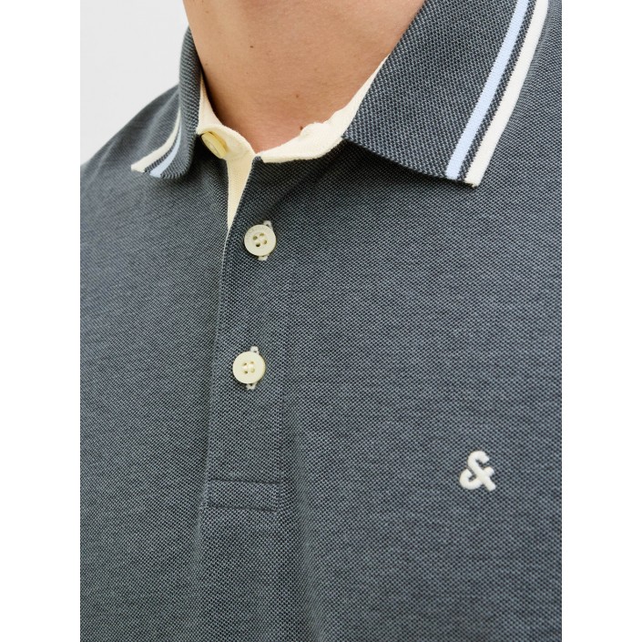 Jack & Jones:JACK&JONES ESSENTIALS JJEPAULOS POLO SS NOOS Stormy Weather/PLAY | Freewear JJEPAULOS POLO SS NOOS - www.freewear.nl - Freewear