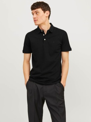Jack & Jones:JACK&JONES ESSENTIALS JJEPAULOS POLO SS NOOS Black/TONAL/BLACK/SLIM | Freewear JJEPAULOS POLO SS NOOS - www.freewear.nl - Freewear