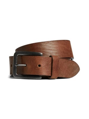 JACK&JONES ORIGINALS JACVICTOR LEATHER BELT NOOS Mocha Bisque | Freewear JACVICTOR LEATHER BELT NOOS - www.freewear.nl - Freewear