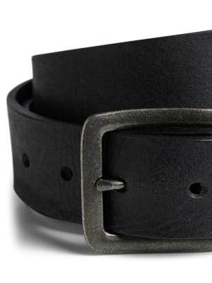 JACK&JONES ORIGINALS JACVICTOR LEATHER BELT NOOS Black | Freewear JACVICTOR LEATHER BELT NOOS - www.freewear.nl - Freewear