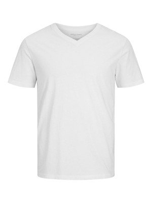 Jack & Jones:JACK&JONES ESSENTIALS JJEORGANIC BASIC TEE SS V-NECK NOOS White | Freewear JJEORGANIC BASIC TEE SS V-NECK NOOS - www.freewear.nl - Freewear