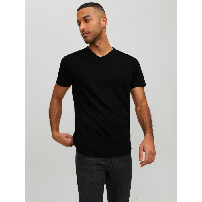 Jack & Jones:JACK&JONES ESSENTIALS JJEORGANIC BASIC TEE SS V-NECK NOOS Black | Freewear JJEORGANIC BASIC TEE SS V-NECK NOOS - www.freewear.nl - Freewear