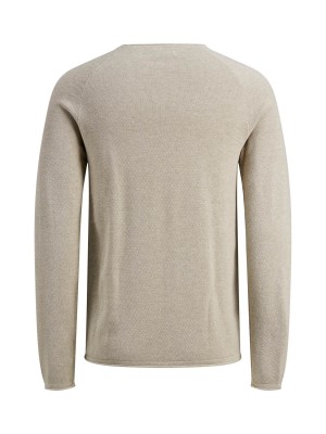 Jack & Jones:JACK&JONES ESSENTIALS JJEHILL KNIT CREW NECK NOOS Oatmeal/Melange | Freewear JJEHILL KNIT CREW NECK NOOS - www.freewear.nl - Freewear