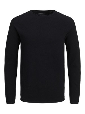 Jack & Jones:JACK&JONES ESSENTIALS JJEHILL KNIT CREW NECK NOOS Black | Freewear JJEHILL KNIT CREW NECK NOOS - www.freewear.nl - Freewear