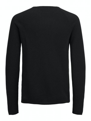 Jack & Jones:JACK&JONES ESSENTIALS JJEHILL KNIT CREW NECK NOOS Black | Freewear JJEHILL KNIT CREW NECK NOOS - www.freewear.nl - Freewear