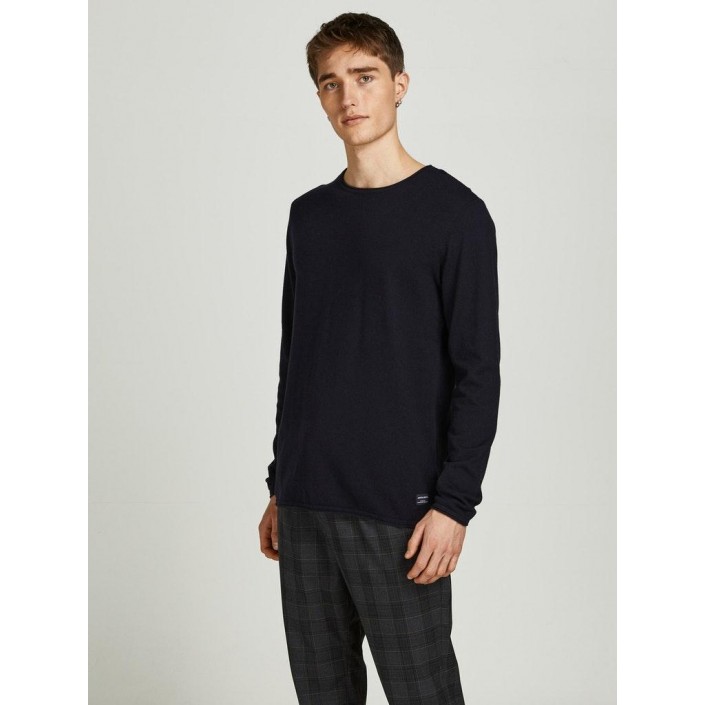 Jack & Jones:JACK&JONES ESSENTIALS JJEHILL KNIT CREW NECK NOOS Black | Freewear JJEHILL KNIT CREW NECK NOOS - www.freewear.nl - Freewear