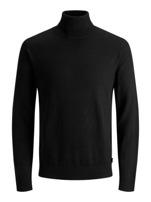 Jack & Jones:JACK&JONES ESSENTIALS JJEEMIL KNIT ROLL NECK NOOS Black | Freewear JJEEMIL KNIT ROLL NECK NOOS - www.freewear.nl - Freewear