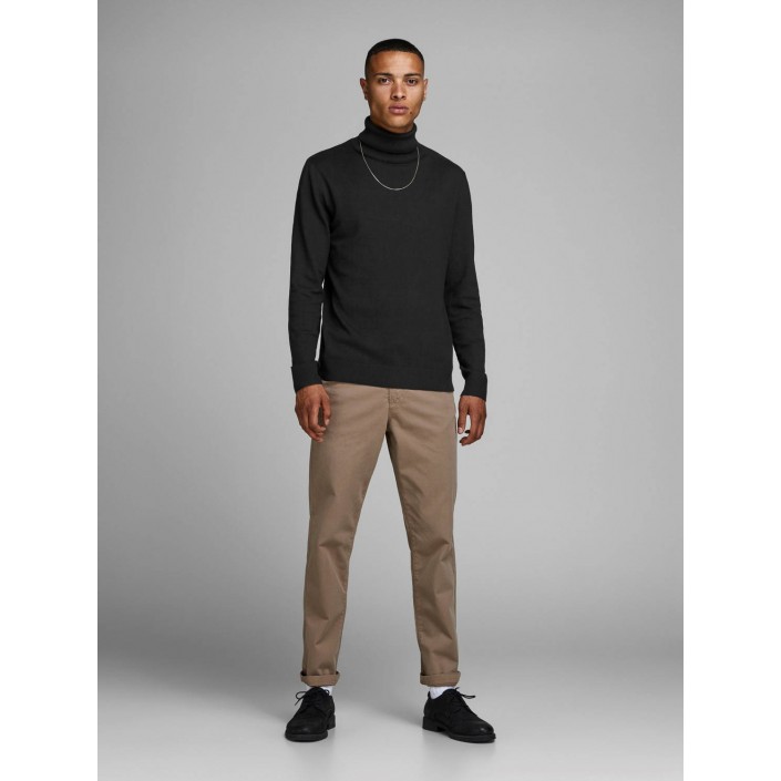 Jack & Jones:JACK&JONES ESSENTIALS JJEEMIL KNIT ROLL NECK NOOS Black | Freewear JJEEMIL KNIT ROLL NECK NOOS - www.freewear.nl - Freewear