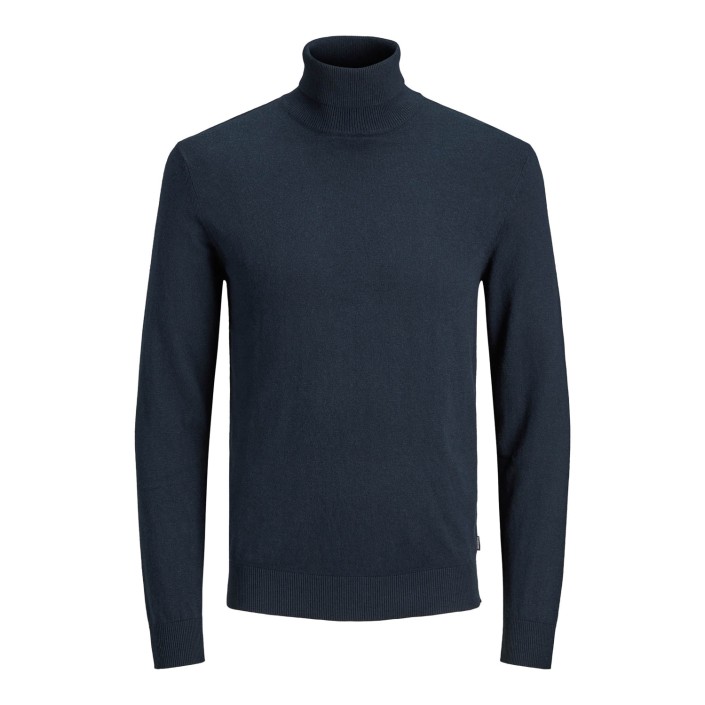 Jack & Jones:JACK&JONES ESSENTIALS JJEEMIL KNIT ROLL NECK NOOS Navy Blazer | Freewear JJEEMIL KNIT ROLL NECK NOOS - www.freewear.nl - Freewear